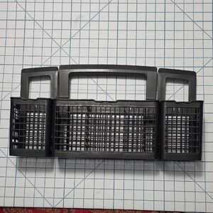 Dishwasher Utensil Basket, Black 3 Part